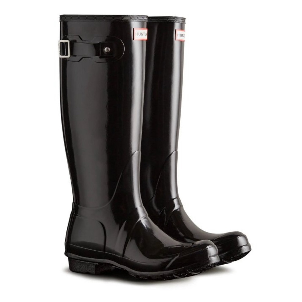 Hunter Gloss Black Women's Tall Rain Boots